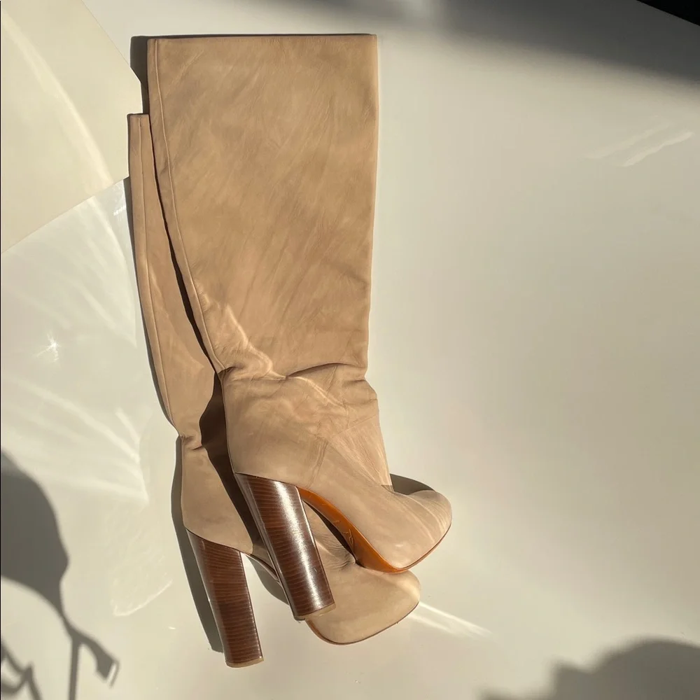 Brian Atwoood tall platform heeled boots size 8 - Picture 16 of 16